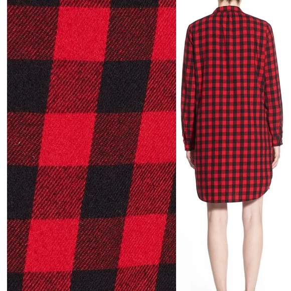 Madewell Latitude Buffalo Check Flannel Shirtdress - Picture 7 of 16